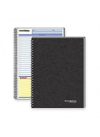 Mead QuickNotes One Subject Action Planner, Letter size, Linen, spiral bound, Each